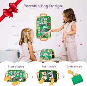 Ensemble de contes en flanelle écologique et durable « Les trois petits cochons », matériel éducatif pour les tout-petits d'âge préscolaire - Product Image 6