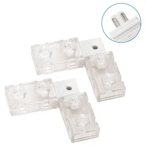 Connecteur L pour bande LED, 10 mm, circuit intégré, idéal pour relier des sections de bandes LED et faciliter les installations dans les coins. - Product Image 1