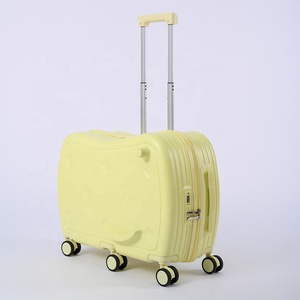 ABS + PC Vali du lịch chống vỡ cho trẻ em Hành lý Spinner nhẹ 18 inch với tính năng hấp thụ sốc - Product Image 2