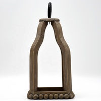 Luckywind – lanterne en bois ouvert pour bougie sans flamme LED, vente en gros, naturel, artisanal, intérieur, maison, décoration
