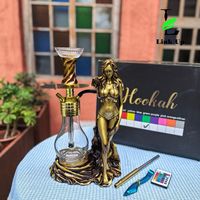 Chicha de luxe de style divin arabe, élégante et haut de gamme, avec éclairage LED, pour salon, bar, fête, rassemblement social en intérieur