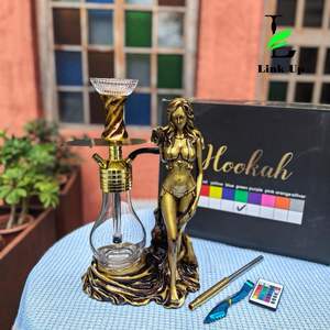 Cachimba de Lujo con Diseño de Diosa Árabe, Elegante y Premium, con Luz LED para Salón, Bar, Fiesta, Reuniones Sociales en Interiores - Product Image 4