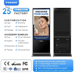 Kiosco Publicitario LCD de Pantalla Única FVASEE de 32-65 Pulgadas, Pantalla Táctil, <span class=keywords><strong>Windows</strong></span>+Android, WiFi, Señalización Digital Totem - Product Image 1