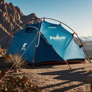 Tente familiale de luxe de style yourte, personnalisée, bleue, pour 3-4 personnes, en acier, grande, pour toutes les saisons, pour la randonnée et le camping - Product Image 6