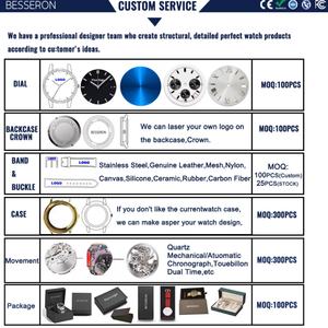 Venta al por Mayor de Relojes de Pulsera de Cuarzo Japoneses de Lujo de Alta Calidad 5ATM para Hombre, Reloj Giratorio con Correa de Acero Inoxidable, Se Acepta OEM - Product Image 5