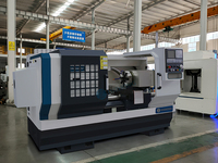 Tour CNC horizontal parallèle à 3 axes de haute précision, prix usine, modèle CAK6160V FANUC, machine de tournage à gros alésage pour usage moyen