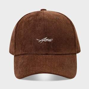 Gorra de béisbol coreana de pana con letras bordadas para hombre y mujer, nueva colección - Product Image 4