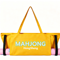Sac de transport de luxe OEM pour Mahjong américain, pliable, résistant aux chocs, pour rangement de tuiles de jeu, taille personnalisée, en tissu Oxford imprimé, 10-15 kg