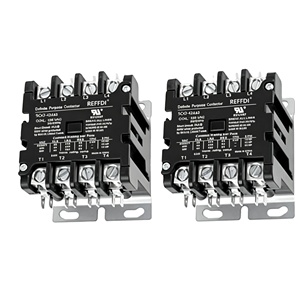 Contactor magnético de propósito definido para HVAC y aire acondicionado, 1, 2, 3 polos, 25, 30, 40, 50, 60 amperios, 24V, 120V, 208V, 240V - Product Image 1
