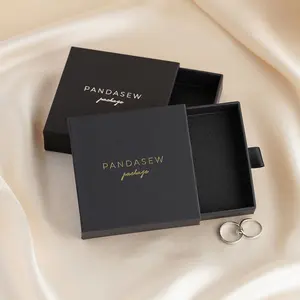 PandaSew Logo personalizzato stampato confezione di gioielli scatola anello orecchini bracciale scatola di gioielli