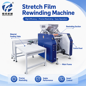 HONTO HT-500 Versatile Stable Performance Industrial Grade Multi-functional Film Slicing Station Stretch Film Rewinding Machine
