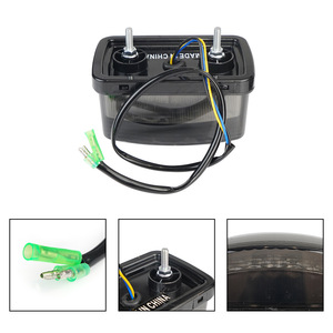 <b>Led</b> Smoke Lens Tail Brake <b>Light</b> 13x8x7cm For Yamaha Motorcycle Retrofit Upgrade Rear <b>Light</b> With <b>Wire</b> Harness - Product Image 5