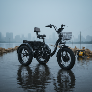 <span class=keywords><strong>Prix</strong></span> Spécial 2026 Tricycle Électrique Pliant en Acier 48V 500W Puissant avec Panier Arrière, Carrosserie Ouverte, Passager, 24 Pouces, Certifié DOT EEC - Product Image 2