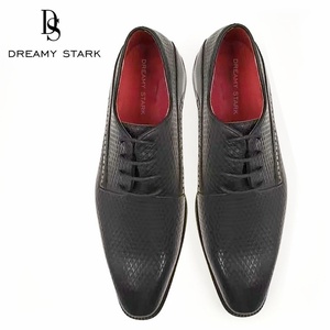 Chaussures Derby italiennes faites à la main de qualité supérieure Dream Stark en cuir véritable pour hommes d'affaires, chaussures habillées pour hommes - Product Image 3