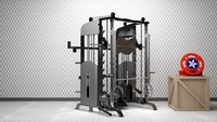 Máquina Smith de Grado Comercial con Peso Ajustable, Entrenador Multifuncional de Alta Resistencia para Ejercicio de Cuerpo Completo, Equipo para Gimnasio en Casa