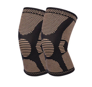 Manicotto di compressione con infuso di gomito e ginocchio in rame tessuto confortevole riduce lo sforzo e il gonfiore di tipo protettivo morbido - Product Image 1