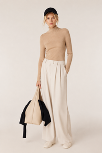 Pull en tricot sur mesure pour <span class=keywords><strong>femme</strong></span>, en laine <span class=keywords><strong>mérinos</strong></span> superfine, col roulé, idéal pour l'hiver - Product Image 3