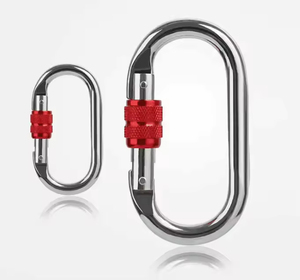 Mosquetón <span class=keywords><strong>de</strong></span> Escalada <span class=keywords><strong>de</strong></span> Alta Resistencia con Bloqueo, 25KN 5620LB, Mosquetón <span class=keywords><strong>Industrial</strong></span> con Cierre Giratorio, Mosquetón <span class=keywords><strong>de</strong></span> <span class=keywords><strong>Seguridad</strong></span> <span class=keywords><strong>de</strong></span> Alta Resistencia para Escalada - Product Image 4