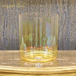 Crystal Soul 7-8,5 pulgadas Classic Seven Chakras Yellow Crystal Singing Bowl Sets Meditación <span class=keywords><strong>Alquimia</strong></span> Cuencos Fuente Fabricante - Product Image 5