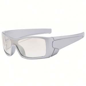 Lunettes de soleil de cyclisme enveloppantes personnalisées avec logo 2025, mode homme femme, protection UV400, style Y2K punk, verres monobloc - Product Image 6
