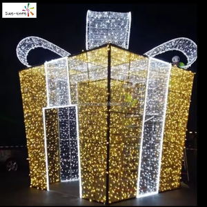 Christmas decoration <b>led</b> <b>lights</b> gift <b>boxes</b> motif holiday decorations outdoor - Product Image 4