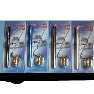 1M Indonesia Portable Pocket Small Sea Aluminum <strong>Pen</strong> Shaped Telescoping Mini <strong>Fishing</strong> <strong>Rod</strong> - Product Image 5