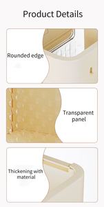 Poubelle murale de cuisine Rangement des taquets de cuisine Pliant Ménage Autocollants sans trace Armoire Salle de bain Panier à ordures - Product Image 6