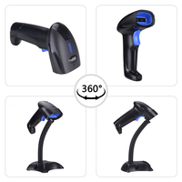 Escáner de Código de Barras USB Manos Libres YHD-1100L+ con Soporte Ajustable Escaneo Continuo 1D para TPV, Tiendas y Supermercados en Stock