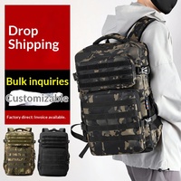 Sac à dos de voyage et d'escalade multifonctionnel, grande capacité, imperméable et durable, en polyester Oxford camouflage, pour l'extérieur - Nouveauté en gros