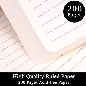 Promotion bas quantité minimale de commande en gros A5 A6 A7 personnaliser Macaron blanc ligné couverture rigide couleur blanc couverture rigide avec logo personnalisé - Product Image 4