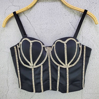 Soutien-gorge en strass Sexy pour femmes, sous-vêtements luxueux, strass, fantaisie, à la mode Unique, bretelles brillantes, Bustier, Corset Sexy, de bonne qualité,