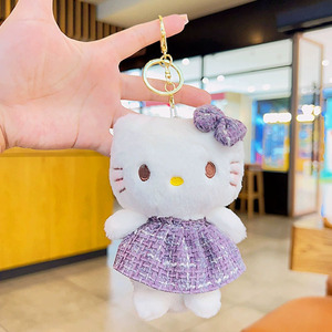 Hot Bán Trẻ Em Món Quà 12Cm Phim Hoạt Hình Xin Chào Mèo Với Trang Phục Mặt Dây Chuyền Cho Túi Đi Học Túi Sang Trọng <span class=keywords><strong>Kitty</strong></span> Mèo Sang Trọng Keychain Đồ Chơi Cô Gái Món Quà - Product Image 4