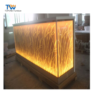 Văn phòng hiện đại Nhà Hàng LED chiếu sáng kính bàn tiếp tân - Product Image 4