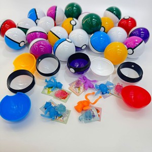 Figurines d'anime <span class=keywords><strong>Pokeball</strong></span>, jouets en capsule, 5 cm, Pikachu en plastique, Poke Mon Ball avec figurine <span class=keywords><strong>de</strong></span> dessin animé Pokemon à l'intérieur - Product Image 1