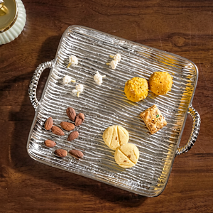 <b>Serving</b> <b>Tray</b> With Handles Polished Finish Residential Use Food Contact Safe - Product Image 1