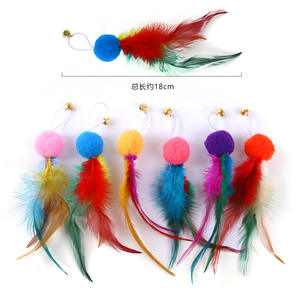 Meerdere Stijlen Diy Vervangende Kop Voor Kat Teaser Toverstaf Veren Muis Kat Speelgoed Kat Teaser Vervanging - Product Image 2