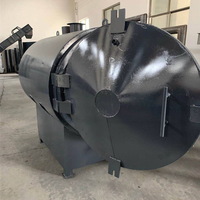 Horno Pequeño de Acero Inoxidable de Alta Temperatura para Destilación en Seco, 0.3-3t/día, Estufa de Carbonización de Cáscara de Coco sin Humo