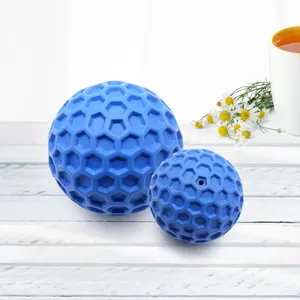 Dropshipping Products Natural Rubber Training Strong Interactive Squeaky Pet Dog Toy Ball