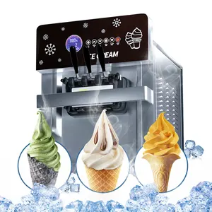 Best selling ice cream makers without internal cleaning High quality compressors Wholesale price ice cream makers