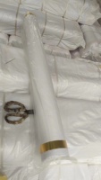 Tissu Popeline Blanc en Dacron 205 Fils TC 80% Polyester 20% Coton 45*45 133*72 205th 115gsm en Rouleau pour Chemises et Uniformes