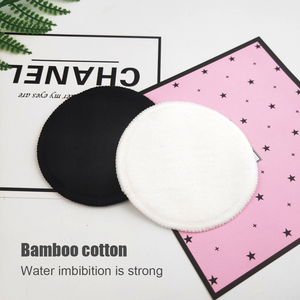 Tampons en <span class=keywords><strong>coton</strong></span> démaquillants lavables et réutilisables Emballage de boîte-cadeau rond 100% <span class=keywords><strong>bio</strong></span> noir Emballage personnalisé <span class=keywords><strong>coton</strong></span> bambou 3 couches - Product Image 3