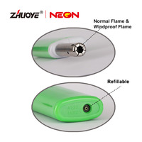 Briquet à gaz électrique design moderne tendance pour la cuisine et le barbecue, pistolet à bougies en plastique coupe-vent et rechargeable pour la cigarette de fête