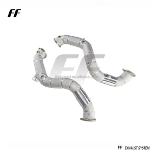 Tuyau de descente d'échappement Performance pour Aston <span class=keywords><strong>Martin</strong></span> DB11 Vantage 4.0T V8 Racing Downpipes - Product Image 3