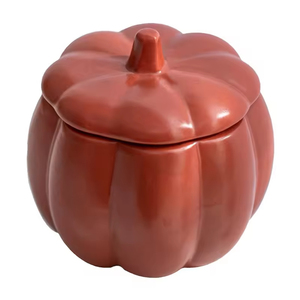 Bán Buôn Sang Trọng Tùy Chỉnh Rỗng Gốm Bí Ngô Hình Nến Lọ Có Nắp Đậy Thân Thiện Với Môi Sứ Chủ Cho Halloween - Product Image 6