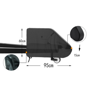 Funda para enganche de remolque RV, tela Oxford negra, impermeable, reflectante, para protección del gancho de remolque - Product Image 2