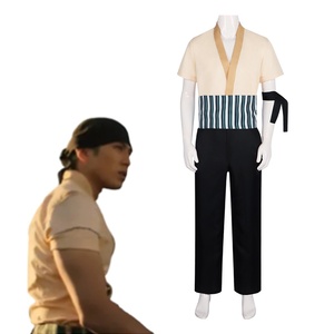 Costume de <span class=keywords><strong>cosplay</strong></span> Roronoa <span class=keywords><strong>Zoro</strong></span> du film One Piece, uniforme de <span class=keywords><strong>cosplay</strong></span> Roronoa <span class=keywords><strong>Zoro</strong></span> pour adultes, idéal pour Halloween et les fêtes costumées - Product Image 1