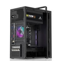 WANKANG OEM M-ATX/ITX Gaming Desktop Case Aluminum Alloy Mid Tower Noise Reduction Mesh Black USB 1.0/3.0 Office Home Use