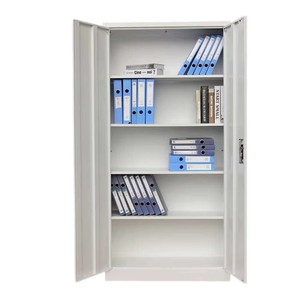 Hot Sale 2 Door Modern Office Metal <b>Storage</b> File Cabinet 4 Rack File Cabinet Home Warehouse <b>Workshop</b> Durable Steel - Product Image 2