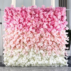 Warm Earth Tone <b>Artificial</b> Floral Wall Dense Realistic Rose Panel Reusable For Salon Studio Indoor Event Wedding Decoration - Product Image 6