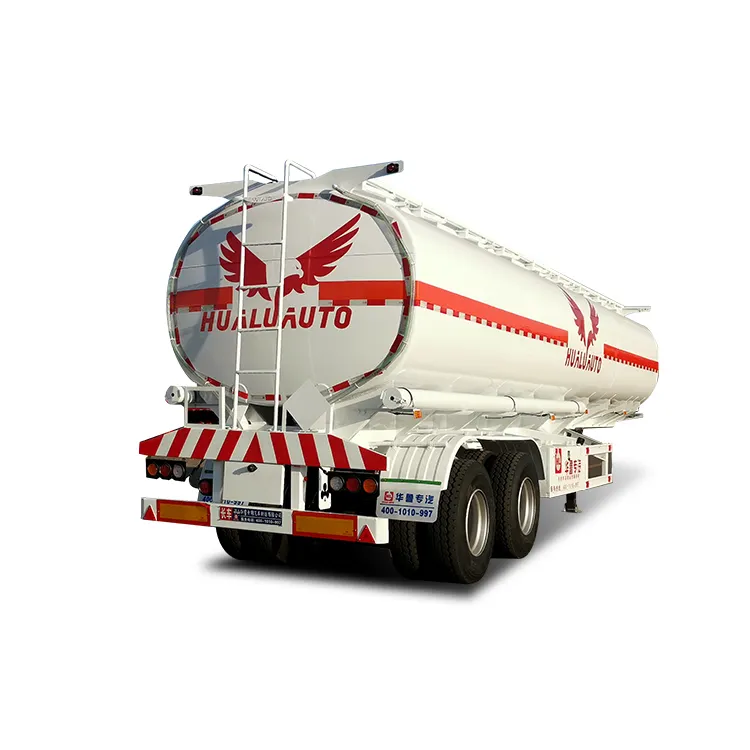 Remorques de camion personnalisées Réservoir de transport de mazout Semi-remorque Acier 40000 45000 50000 Litres Semi-remorque